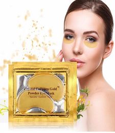 Mascarilla hidratante para ojos dorada, parches de imprimación de colágeno de cristal para ojos, mascarillas faciales hidratantes, almohadillas para el cuidado de la piel antiarrugas 6868825