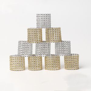 Gold Napkin Rings Wedding Table Decorations European Hollow Napkin Rings