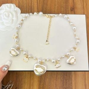 Gouden Ketting Designer Kettingen Choker Hanger Ketting Vrouwen Vergulde Brief Verklaring Sieraden Accessoires Verstelbaar