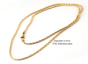 gouden ketting hiphop ketting mannen vrouwen paar 24mm kettingen lange roestvrijstalen ketting waterdichte mannen link ketting9094088