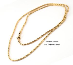 gouden ketting hiphop ketting mannen vrouwen paar 24mm kettingen lange roestvrijstalen ketting waterdichte mannen link ketting5584205