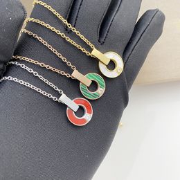 Gouden kettingen modieuze sieraden voor vrouwen touwketen wit vergulde hanger ketting titanium luxe modeontwerper kettingen sieraden trend Europe