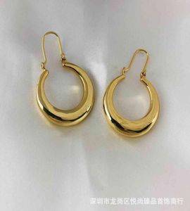 Goud Nieuw 24K N Style Decoratieve ronde Hollow Out Fashion Earrings8547586