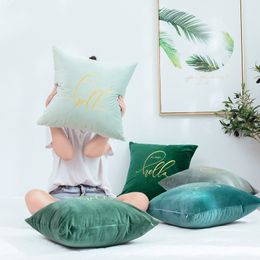 Goud Nordic Vet Pillow Geborduurd Nachtkastje Eenvoudige Sofa Cover Straight