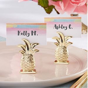 Or Ananas Place Carte Titulaire Tropical Faveurs De Mariage Place Carte Clip Même Fête Table Décor W7362