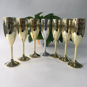 Gouden plastic acryl gobet gooet chandon champagne bril 170 ml acryl cups celebration party bruiloft drinkweergreep