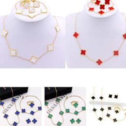 Pendientes de brazalete de diseñador de oro colaboración de cuatro hojas Cleef Cleef Fashional Colgante de la fiesta de bodas de Navidad