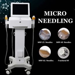 Vergulde Microneedle Beauty Machine Ance Removal Fractional RF Verwijderen Stretch Marks Micro Naald Huidverzorgingsapparatuur