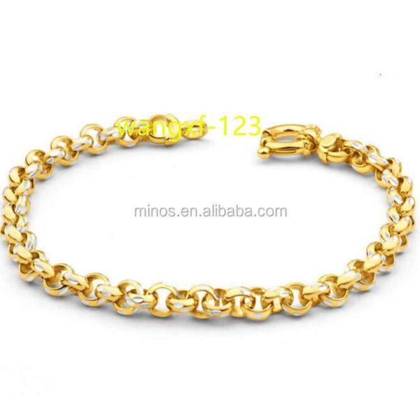 Bracelet Belcher en acier inoxydable plaqué or, taille diamant, nouveau Design, chaîne Rolo
