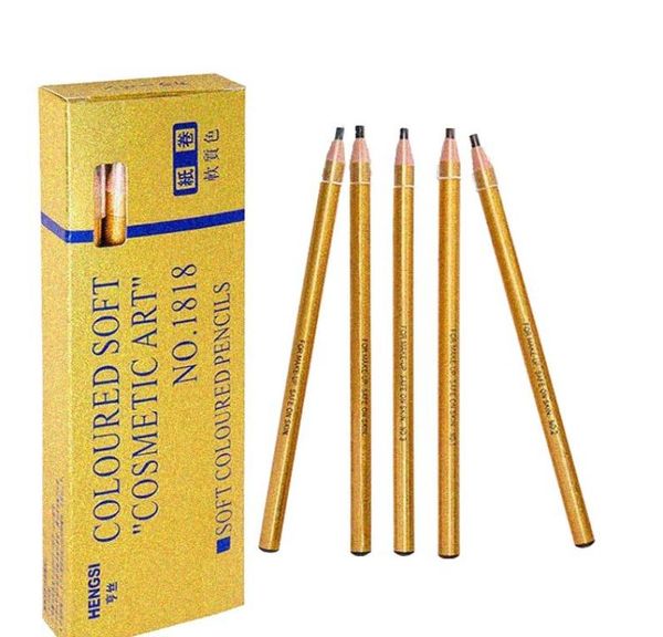 Crayons à sourcils dorés, café clair foncé, noir, gris, 1818 rehausseurs, stylos de maquillage, cosmétiques imperméables, outil de beauté 5937755