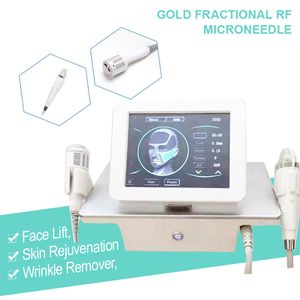 Machine de beauté de dissolvant de vergetures fractionnées d'équipement de Microneedle de microcristal de radiofréquence d'or avec le soin de peau de marteau froid Radio Micro-needle