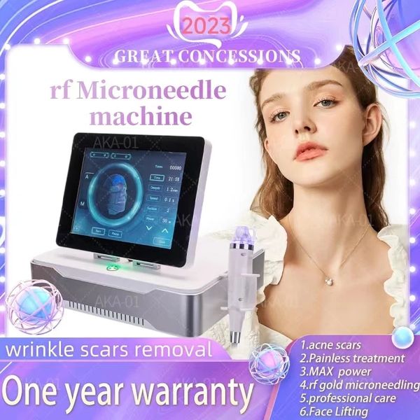 Or RF Fractionnaire Micro Aiguille Microneedle Beauté Machine Vergetures Remover Peau Serré Visage Équipement De Levage