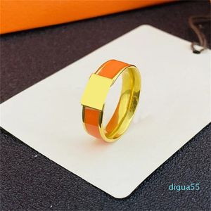 Gouden ring sieraden ringen nagelring bruiloft verloving voor dames heren huis rood email kleuropening titanium staal