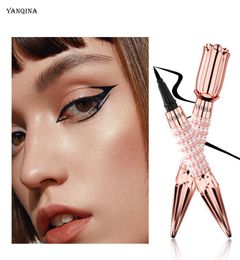 Eye-lique rose doré Eyeliner Eyeliner imperméable Sweatproof 24h Hold avec formule sec rapide yanqina maquillage entier8227609