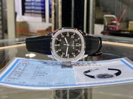 TOP A FACTORY 40mm Diamond Watch 5167A-001 Cadran Noir Acier Inoxydable Cal.324SC Date Automatique Montre Homme
