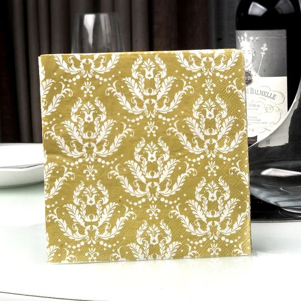 Gold Series Nottepin imprimé Papier Paper Verre Verre Arrangement de fleurs Hôtel Mariage Hôtel Colore Colore Colore 20 PCS / PAC