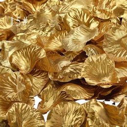 Gold Sier Rose Bloemblaadjes 1000 PCS/Lot Home Wedding Party Decorati Polyester Artificial Rose Frs Wedding