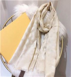 Écharpe en soie de coton de soie d'or mode homme femmes 4 saisons châle écharpe écharpes taille environ 180x70 cm 5 Color2572064