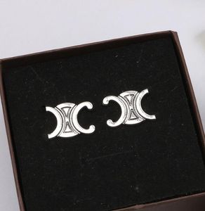 Or Argent 18K Plaqué Or Marque De Luxe Designers Lettres Oreille Stud 925 Argent Géométrique Femmes Cercle Cristal Strass Perle Boucle D'oreille Jewerlry