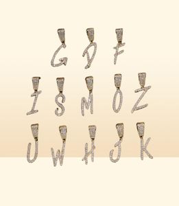 Colliers avec pendentif en lettres AZ en or et argent, breloque initiale avec Micro lettre pour hommes et femmes, avec chaîne en corde de 24 pouces, 9236640