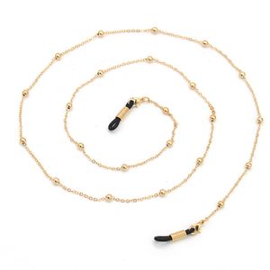 Gold Silver Ball Beads Chain Eyeglasses Chains Sports Reading Glasses Sunglasses Strap Cord Holder Neck Headband Accessories