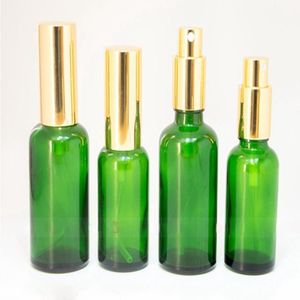 Or Argent Noir Pompe Pulvérisateur 30 ml 50 ml Vert Vaporisateur Bouteilles Verre Cosmétique Parfum Conteneur en Vente Mknml