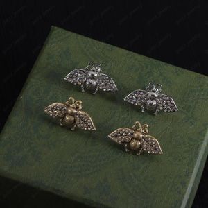 Pendientes de abeja de Burt de plata dorada Pendientes de diseñador para mujer Joyería de regalo del día de San Valentín con envío gratuito.