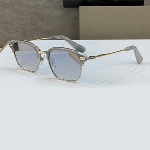 Lunettes de soleil miroir or/argent pour hommes, lunettes d'été, lunettes argentées antiques, UV400 XB5G