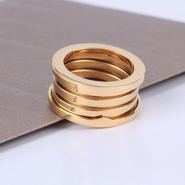 Goud Zilver Rose Goud Kleur Lente Ringen voor Vrouwen Mannen Meisjes Dames Midi Ringen Logo Klassieke Designer Trouwringen Merk Sieraden