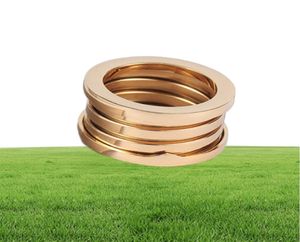 Gold Silver Rosegold Color Spring Rings for Women Men Girls Ladies MIDI SINGS LOGO Classic Designer Bands de mariage Brand Jewelry7230510