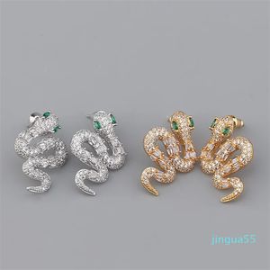 or argent serpent diamant longues boucles d'oreilles de charme pour les femmes collier femmes hommes bijoux de créateur