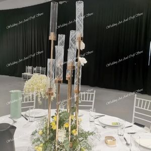 goud/zilver/wit/achterkant) Hoge Gouden Metalen Vaas Bloemenstandaard voor Bruiloft Tafel Middelpunt Decoratie Bloemen Gouden Bloemen Bruiloft Boog Voor Feestdecoratie