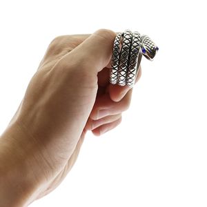 Anillo de pene de serpiente dorada, anillo para glande de Cobra, acero inoxidable, sexy, para detener la eyaculación precoz, erección, juguetes SM para hombres