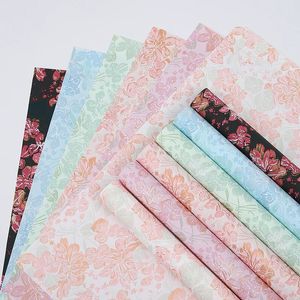 Goudstempelen Bloem inpakpapier Art Embosed Paper Aesthetics Diy Craft Valentijnsdag Koreaans 240423