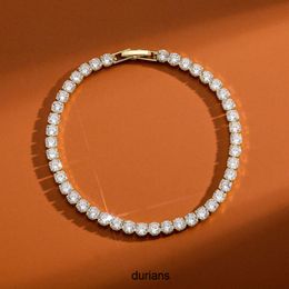 Bracelet de tennis en or femme Bracelets pour hommes à chaîne glacée aaa zirconia cuivre en cuivre