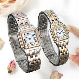 Goudkleurig roestvrijstalen tankhorloge Mode damesjurkhorloges Casual dames Relogio Feminino Quartz-horloge orologio di lusso luxe horloges