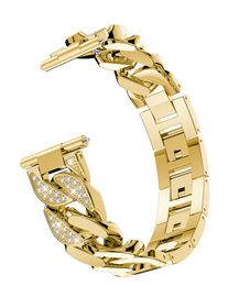 Gouden Women Watch -riem diamantarmband 22 mm 20 mm voor Samsung Galaxy Watch 5/Pro/4 Watchstrap Classic/3 Band 40mm 44 mm 45 mm 42 mm Active 2 Cowboy Chain