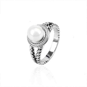 Womens Lady Luxe 18K Womens Love Pearl Diamond Rings Band Edelsteen Bague Fashion Ring Goud Feest Bruiloft Ontwerper Sieraden Cadeau Verloving