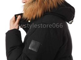 Gold Zipper Men's Down Little Rapids Bomber Park Down Jassen Todurner chaud Jas Doudoune Fur Collar Knuckles