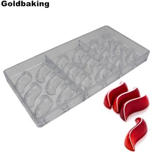 Goldbaking S chocoladegal polycarbonaat schimmel ontwerp bakvormen y200612