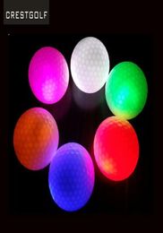 Golball Night Golf Balls frappant Ultra Bright Glow Golf Ball Lad Ball Two Layer Golf Practice Balls5460597
