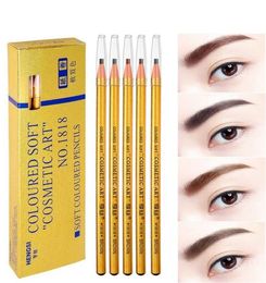 Golden 1818 wenkbrauw potlood make -up wenkbrauw versterkers cosmetische kunst waterdichte tint stereo types gekleurde schoonheid oog wenkbrauwen pengereedschap5636230