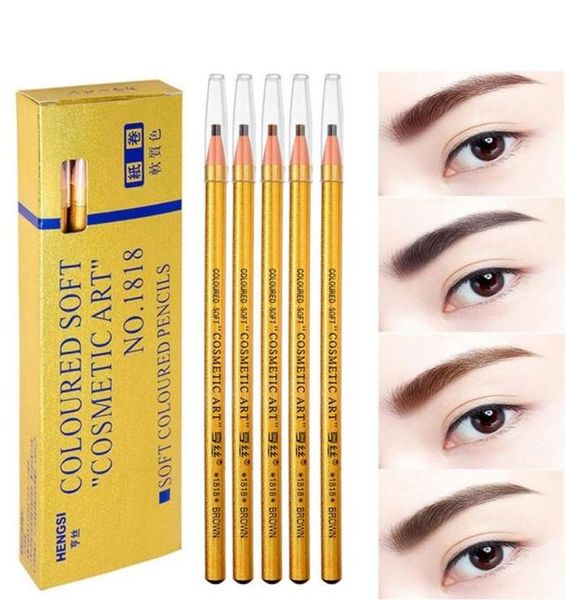 Golden 1818 Makeuprow Makeup Makeuvrow Enhancers Cosmetic Art imperméable TINT TINT STÉRÉO COLORED BEAUTH Eye Brow Pen Tools5636230