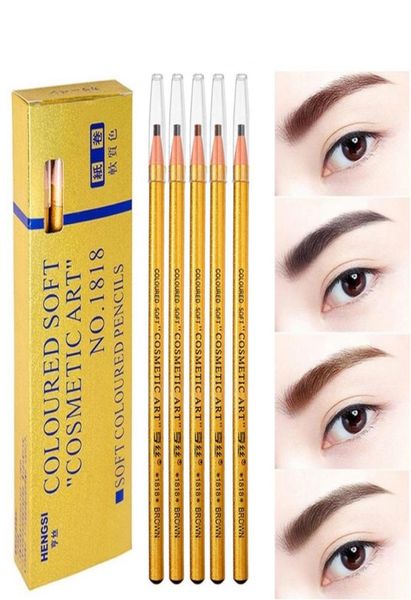 Golden 1818 Makeuprow Makeup Makeuvrow Enhancers Cosmetic Art imperméable TINT TINT STÉRÉO COLORED BEAUTY Eye Brow Pen Tools1008306