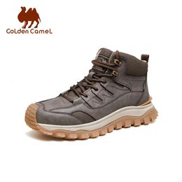 GOLDEN CAMEL chaussures de randonnée en plein air à semelles épaisses bottes d'hiver décontractées pour hommes chaussures de randonnée montantes pour hommes automne 240104