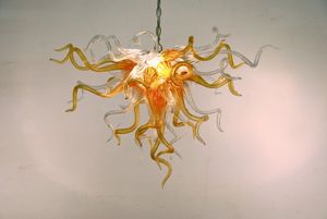 Lampe de lustres en verre de Murano d'art moderne de petit style clair d'or pour le décor de cuisine