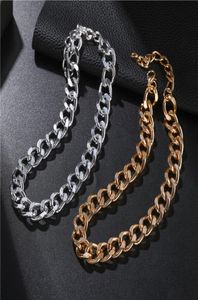 Gouden Mode Creatieve Eenvoudige Persoonlijkheid Metalen Ketting Korte Punk Cirkel Dikke Ketting Ketting Sleutelbeen Chain2330103