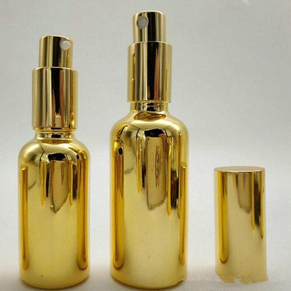vaporisateur de 30 ml de brume fine dorée pour parfum, fournisseurs de peinture en aérosol de 50 ml, flacons de pulvérisation d'or de 20 ml