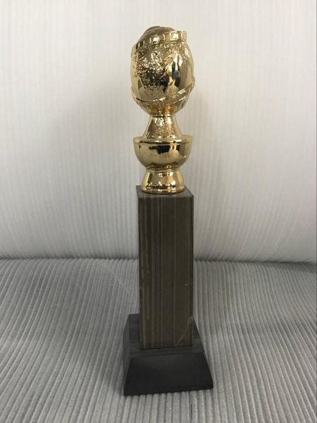 Trofeo del Premio Globo de Oro de 10 pulgadas con el logotipo de HFPA estampado en oro 26 cm de alto color dorado buen Golden Globe8769603