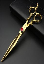 Golden Japón importó tijeras de peluquería profesionales 5567 pulgadas tijeras de barbero 440C estilista dedicado tijeras para el cabello 7422187